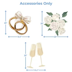 Bridal Bliss Foam Core Backdrop Kit by PopScene™