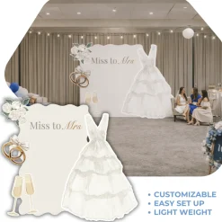 Bridal Bliss Foam Core Backdrop Kit by PopScene™
