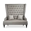Bride and Groom Throne Loveseat - Taupe