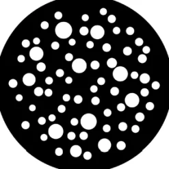 Bubbles Medium - Stock Gobo for Gobo Light Projectors - Choose your size!