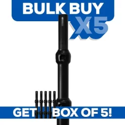 BULK BUY! BOX OF 5! - Black Anodized EZ Series - 3-Piece Adjustable Upright w/Slip-Lock (8ft-20ft)