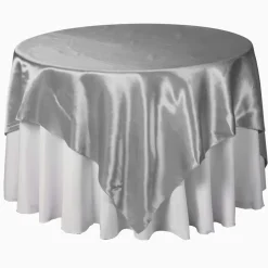 Bulk Economy Satin Overlay - 90" X 90" - 12 Pieces - Many Colors!