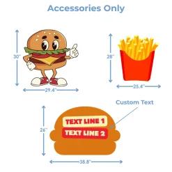 Burger Joint Foam Core Backdrop Kit by PopScene™