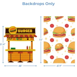 Burger Joint Foam Core Backdrop Kit by PopScene™