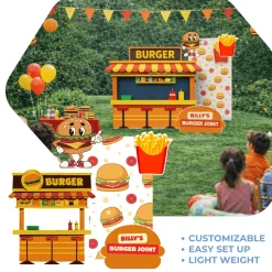 Burger Joint Foam Core Backdrop Kit by PopScene™