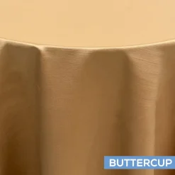 Buttercup - Royal Slub Designer Tablecloth - Many Size Options