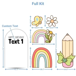 Butterfly Foam Core Birthday Backdrop Kit by PopScene™
