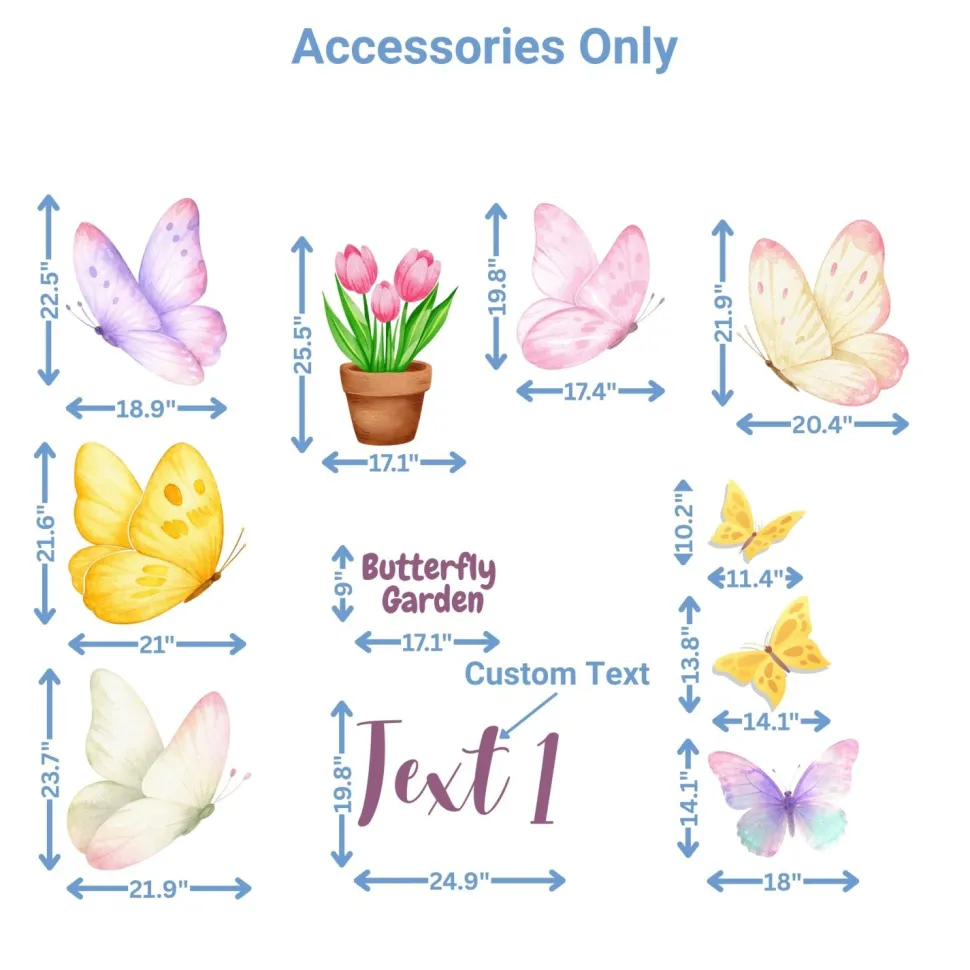 Butterfly Garden Foam Core Birthday Backdrop Kit by PopScene™