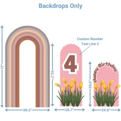 Butterfly Garden Foam Core Birthday Backdrop Kit by PopScene™