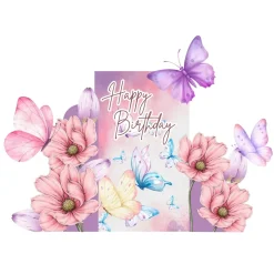 Butterfly Garden 2 Foam Core Birthday Backdrop Kit by PopScene™