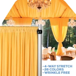 Canary Yellow 4-Way Stretch Spandex Drape Panel - Choose your Size