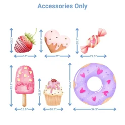 Candyland Foam Core Birthday Backdrop Kit by PopScene™
