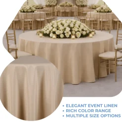 Cappucino La Petite France Jacquard Tablecloth - Multiple Size Options