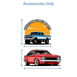 Car Culture Foam Core Birthday Backdrop Kit by PopScene™