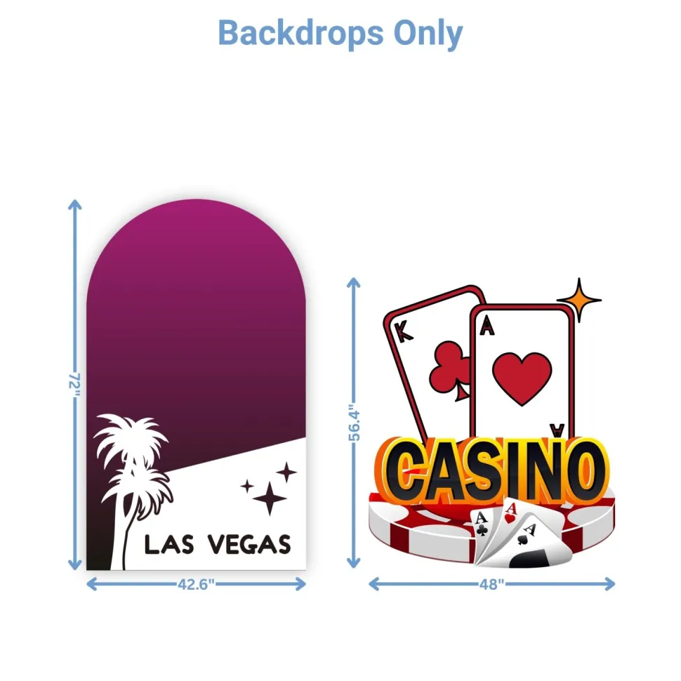 Casino Night 2 Foam Core Birthday Backdrop Kit by PopScene™