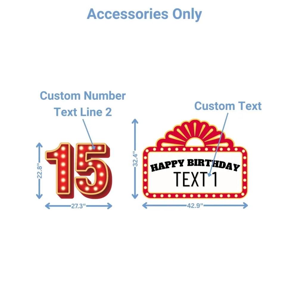 Casino Night 2 Foam Core Birthday Backdrop Kit by PopScene™