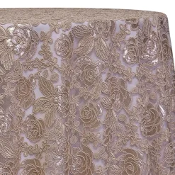 Champagne - Sweetheart Lace Overlay by Eastern Mills - Many Size Options