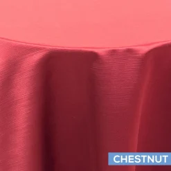 Chestnut - Royal Slub Designer Tablecloth - Many Size Options