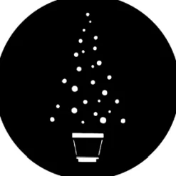 Christmas Tree A - Stock Gobo for Gobo Light Projectors - Choose your size!
