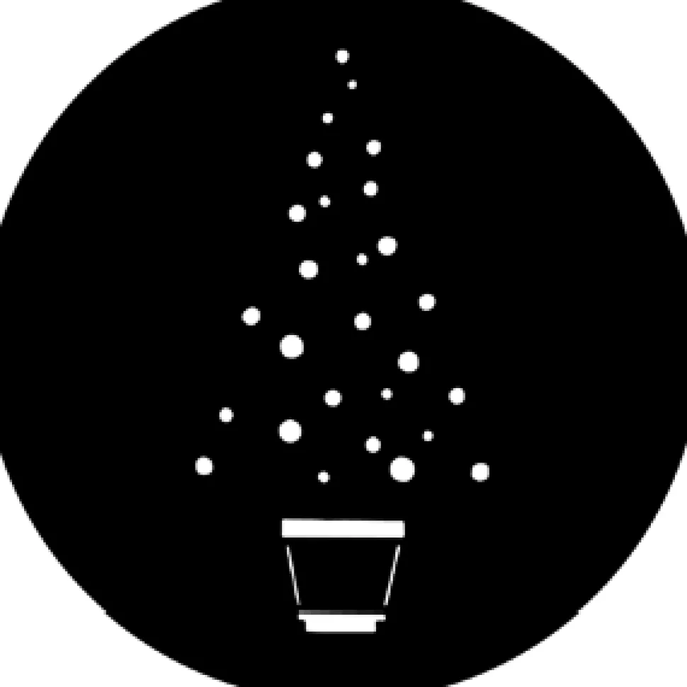 Christmas Tree A - Stock Gobo for Gobo Light Projectors - Choose your size!