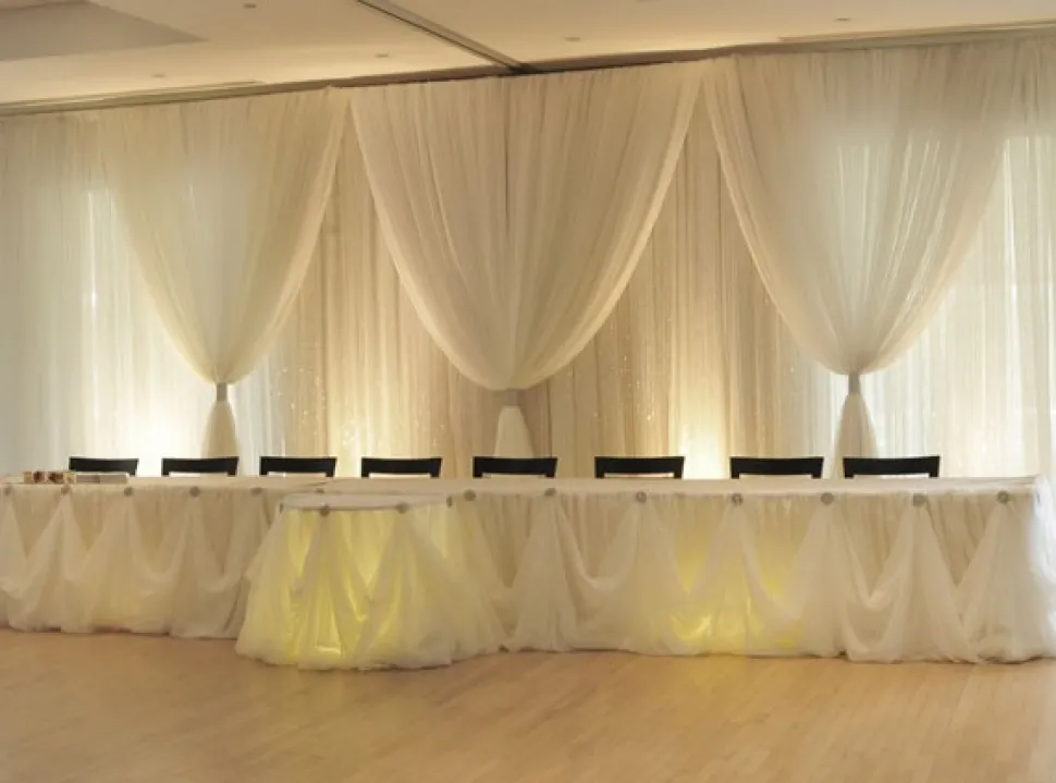 Cinderella "Stringed" Table Skirting Kit for 16ft Table (or two 8ft tables)