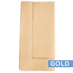 Classico Hemstitch - 20" x 20" - 12 PACK - Gold