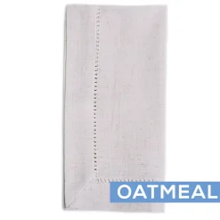 Classico Hemstitch - 20" x 20" - 12 PACK - Oatmeal