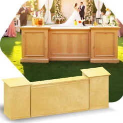 Collapsible Two Tier Serving Bar - 3 Piece Set!
