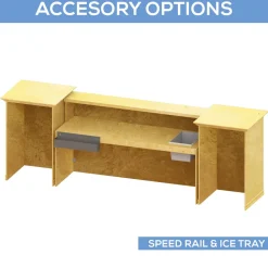 Collapsible Two Tier Serving Bar - 3 Piece Set!