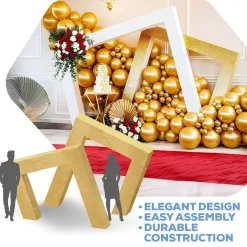 Collapsible 3D Abstract Square Arch - SET of 2!