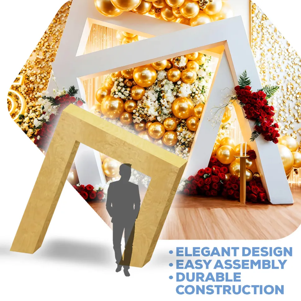 Collapsible 3D Abstract Square Arch - Size Options!