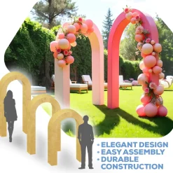 Collapsible 3D Curved Open Arch - Choose your Size!