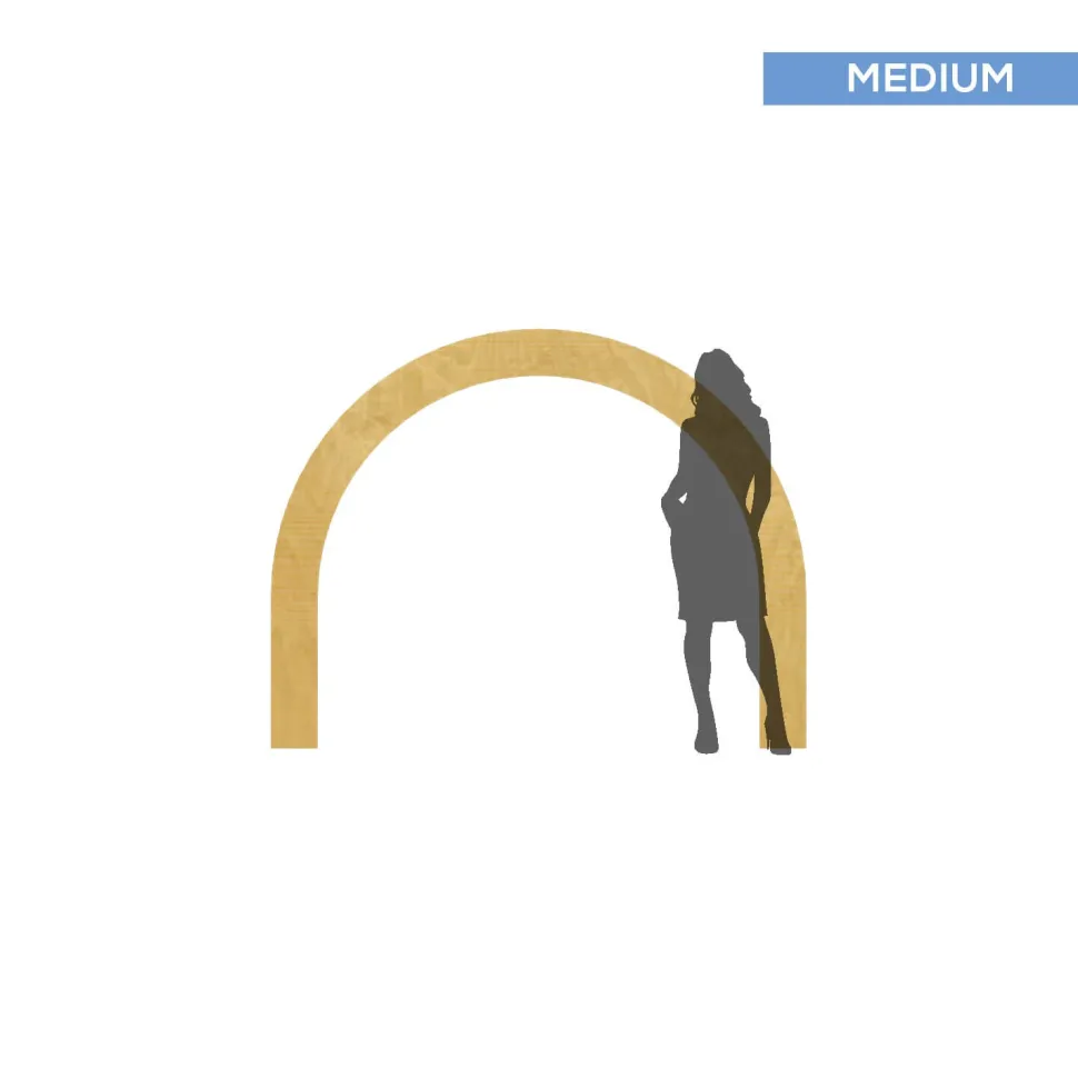 Collapsible 3D Curved Open Arch - Extra Wide - Size Options!