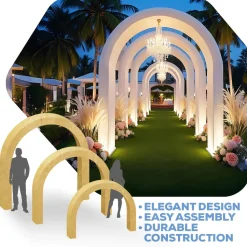 Collapsible 3D Curved Open Arch - Extra Wide - Size Options!