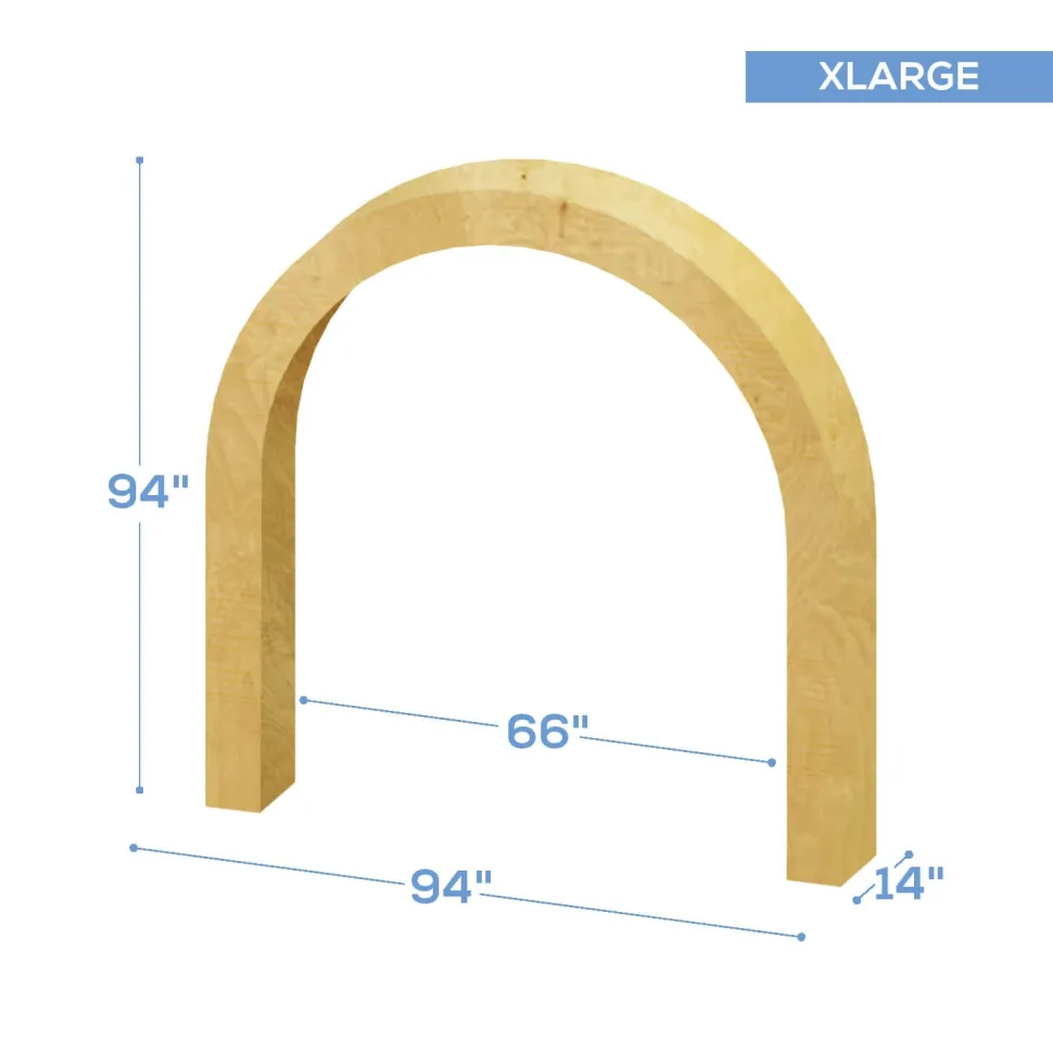 Collapsible 3D Curved Open Arch - Extra Wide - Size Options!