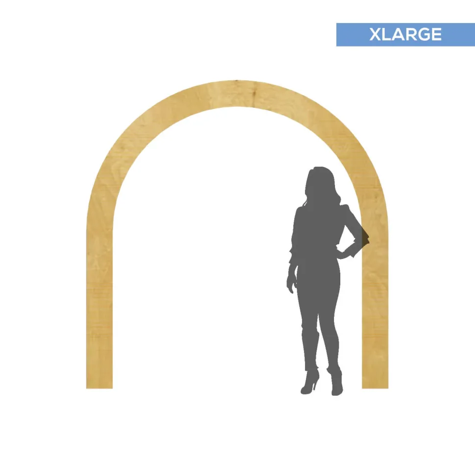 Collapsible 3D Curved Open Arch - Extra Wide - Size Options!
