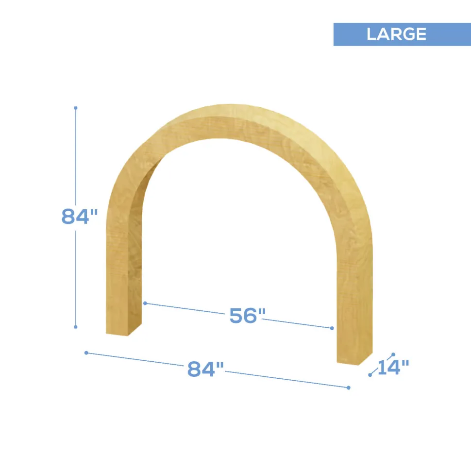 Collapsible 3D Curved Open Arch - Extra Wide - Size Options!