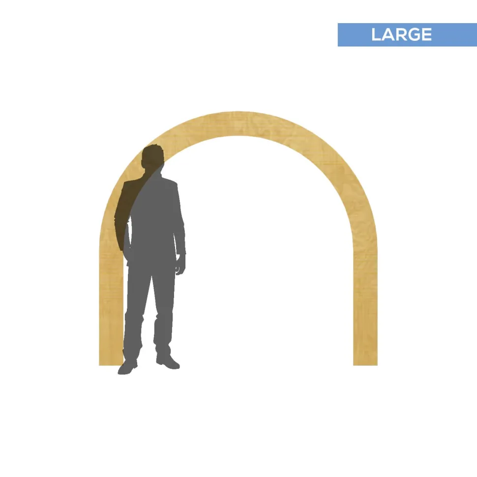 Collapsible 3D Curved Open Arch - Extra Wide - Size Options!