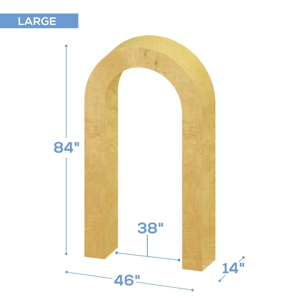 Collapsible 3D Curved Open Arch 3 Piece Set