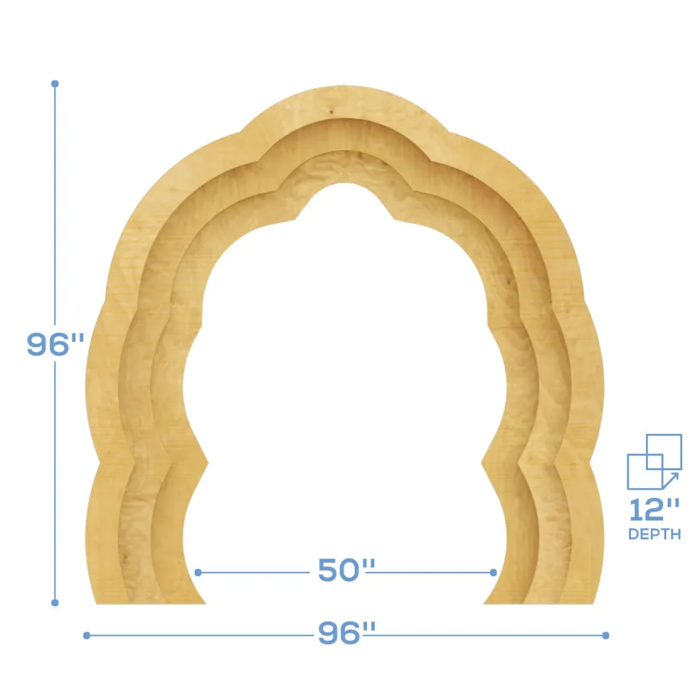 Collapsible 3D Juliana Arch - 8ft Tall