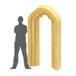 Collapsible 3D Juliette Arch - 7.5ft Tall