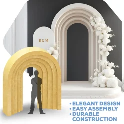 Collapsible 3D Olivia Arch - 8ft Tall