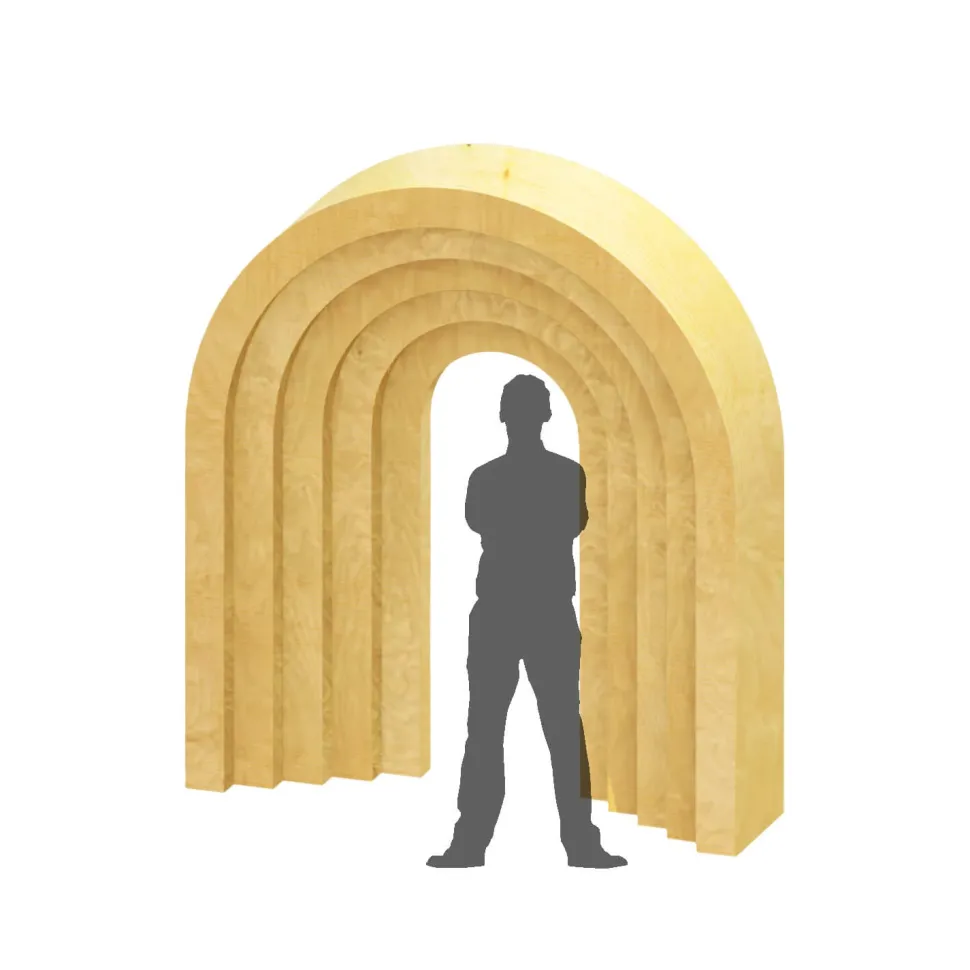 Collapsible 3D Olivia Arch - 8ft Tall