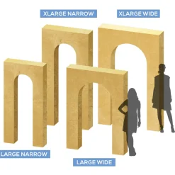 Collapsible 3D Rectangle Full Arch - Choose your Size!