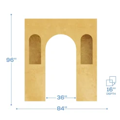 Collapsible 3D Rosalie Arch - 8ft Tall