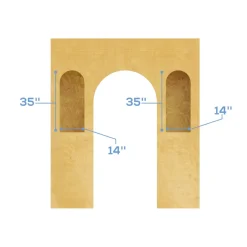 Collapsible 3D Rosalie Arch - 8ft Tall