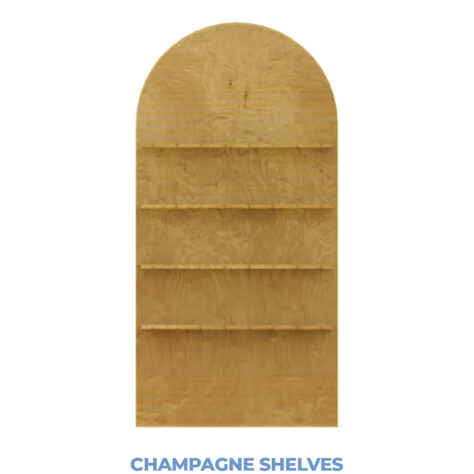 Collapsible Full Arch Interchangeable Shelf Chiara Wall - 80" Tall x 38" Wide