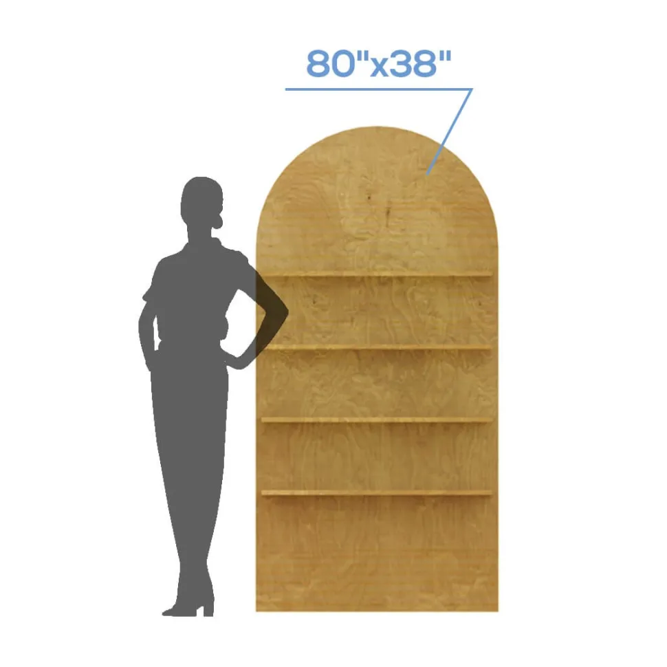 Collapsible Full Arch Interchangeable Shelf Chiara Wall - 80" Tall x 38" Wide