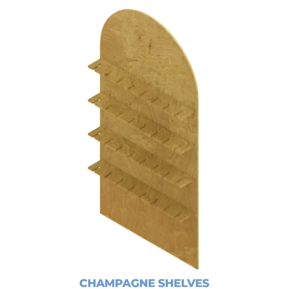 Collapsible Full Arch Interchangeable Shelf Chiara Wall - 80" Tall x 38" Wide