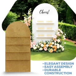 Collapsible Full Arch Interchangeable Shelf Chiara Wall - Choose Your Size!